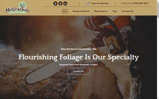 Mc Cracken Tree Service website