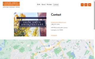 Colin Smith Architecture website