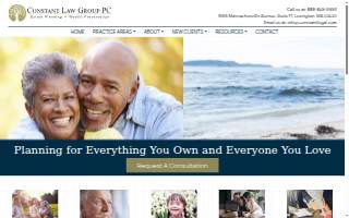 Constant Law Group, PC website