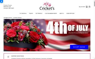 Crickets Flowers website