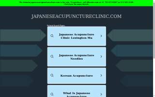 Japanese Acupuncture Clinic LLC website