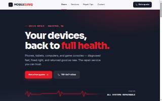 Mobilecliniq (A&P FusionTech) of Lexington website