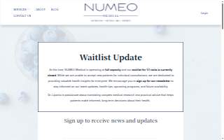 NUMEO Medical l Marine Lipartia, MD website