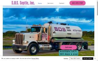 S.O.S. Septic Service of Lexington website