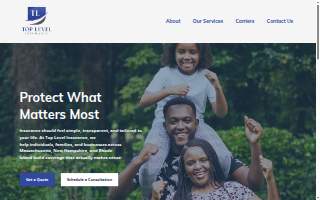 Top Level Insurance website
