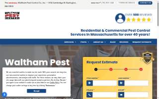 Waltham Pest Control of Lexington website