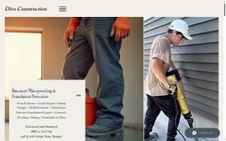 Diva construction website