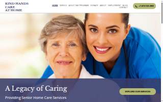 Kind Hands Care At Home of Longmeadow website