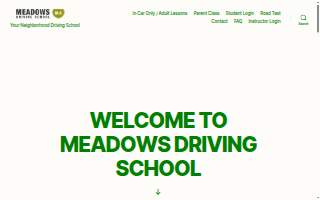 Meadows Driving School of Longmeadow website
