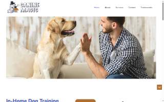 Canine Magic Dog Training Company LLC website