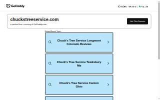Chuck's Tree Service website