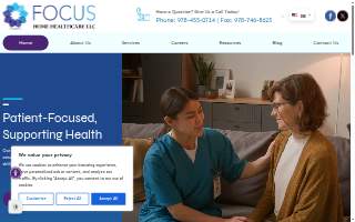 Compassionate Home Healthcare website
