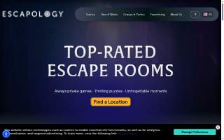 Escapology Escape Rooms Tewksbury of Lowell website