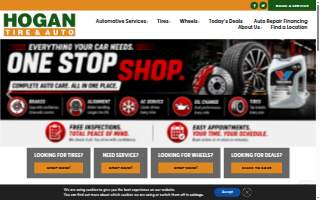 Hogan Tire & Auto - Lowell website