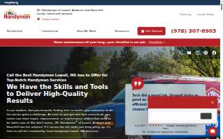 Mr. Handyman of Lowell, Andover and Haverhill website