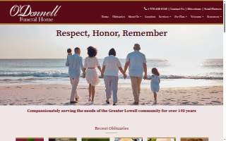 O'Donnell Funeral Home website