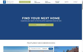 Princeton Properties website