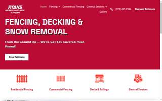 Ryan's Property Projects / Fencing Contractor website