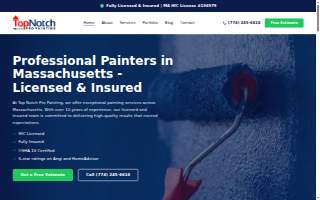 Top Notch Pro Painting Inc. of Chelmsford website