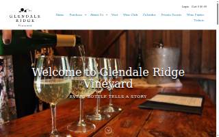 Glendale Ridge Vineyard of Ludlow website