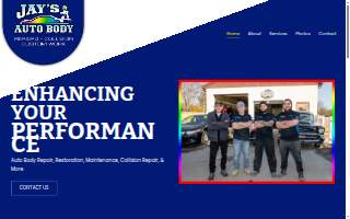 Jays Auto Body website