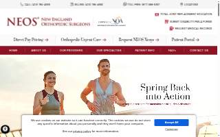 New England Orthopedic Surgeons Physical Therapy website