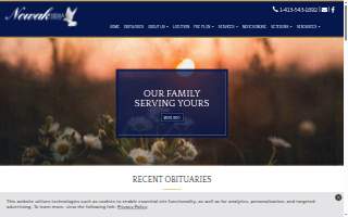 Nowak Funeral & Cremation Services website