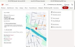 Walgreens Pharmacy of Ludlow website