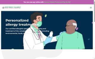 Asthma and Allergy Affiliates website