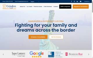 Celedon Law website
