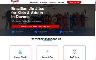 Mass BJJ The Valley website
