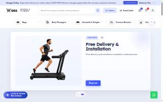 MASS Sports and Fitness website
