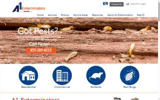 A1 Exterminators of Lynn website