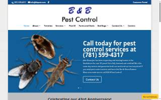 B & B Pest Control of Lynn website