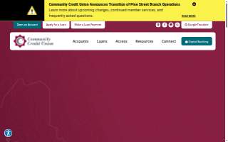 Community Credit Union of Lynn website