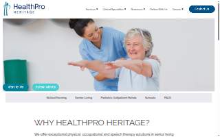 HealthPro Physical Therapy website