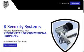 K Security Systems of Lynn website
