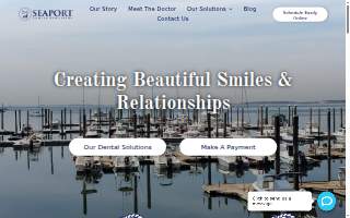 Seaport Family Dentistry website