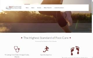 Daly Foot Care website