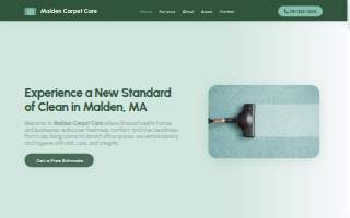 Malden Carpet Care website