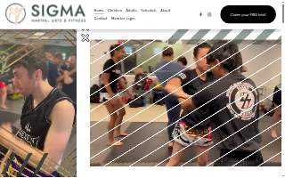 Sigma Martial Arts & Fitness website