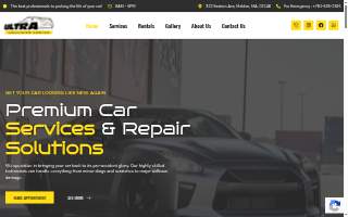 Ultra Collision Center website