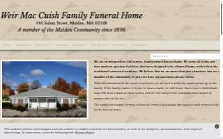 Weir Mac Cuish Family Funeral Home website