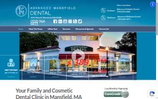 Advanced Mansfield Dental of Norton website