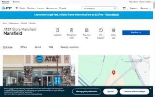 AT&T Store of Mansfield website