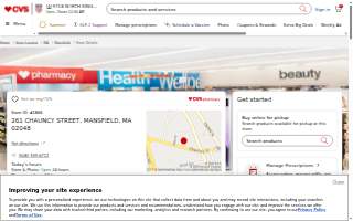 CVS of Mansfield website