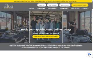 Elliott Physical Therapy - Mansfield website