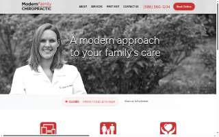 Modern Family Chiropractic website
