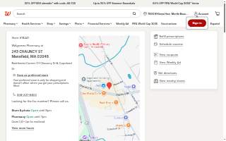 Walgreens of Mansfield website
