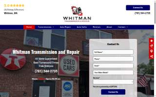 Whitman Transmission and Repair of Mansfield website